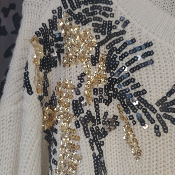 Lane Bryant Tunic Sweater Sequins NWT 18/20 - Picture 3 of 5